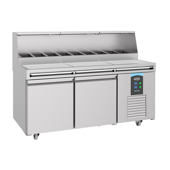 Combisteel Pizzatisch 2 Türen 9X 1/3Gn Behälter Combisteel Pizzatisch 2 Türen 9X 1/3Gn Behälter