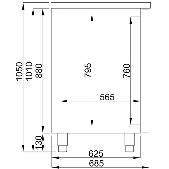 Combisteel Biertheke 3 Türen 2L 1 Combisteel Biertheke 3 Türen 2L
