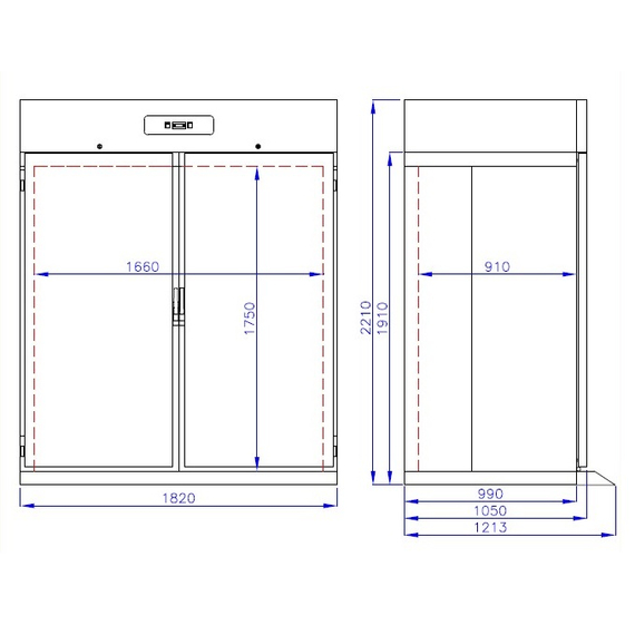 Combisteel Pro Line Roll-In Tiefkühlschrank Edelstahl Mono Block 1400 Ltr 2 Combisteel Pro Line Roll-In Tiefkühlschrank Edelstahl Mono Block 1400 Ltr
