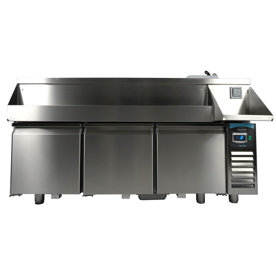 Combisteel Kühltisch 3 Türen mit Cocktail-Bar-Station 1 Combisteel Kühltisch 3 Türen mit Cocktail-Bar-Station