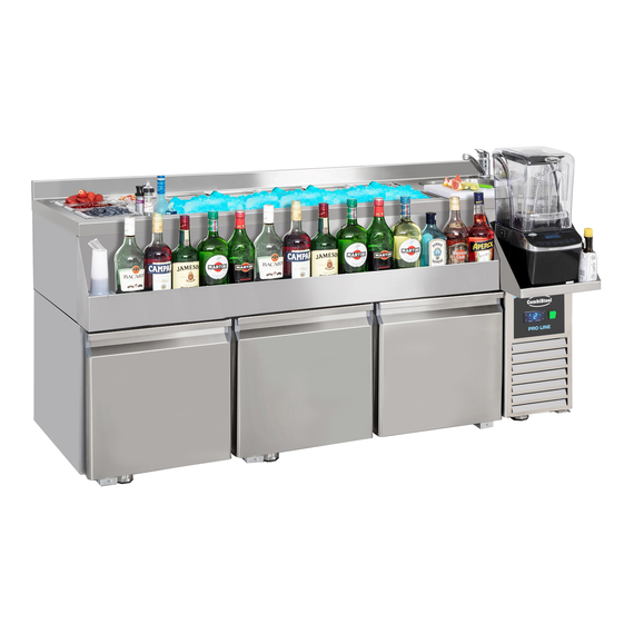 Combisteel Kühltisch 3 Türen mit Cocktail-Bar-Station Combisteel Kühltisch 3 Türen mit Cocktail-Bar-Station