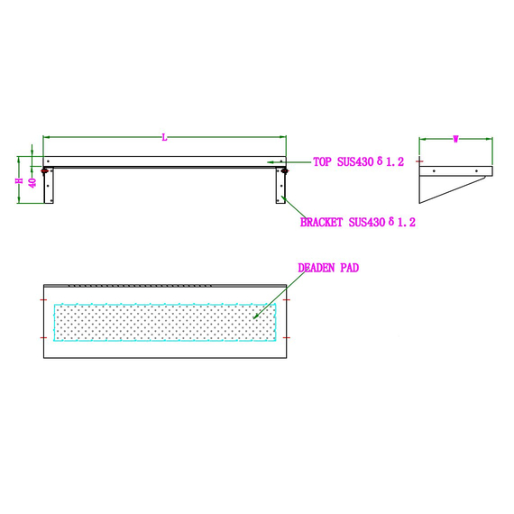 Combisteel 300 Edelstahl Wandborde 600 Inkl. Konsoles – Breite 600 – Art.-Nr.: 7490.0135 1 Combisteel 300 Edelstahl Wandborde 600 Inkl. Konsoles – Breite 600 – Art.-Nr.: 7490.0135