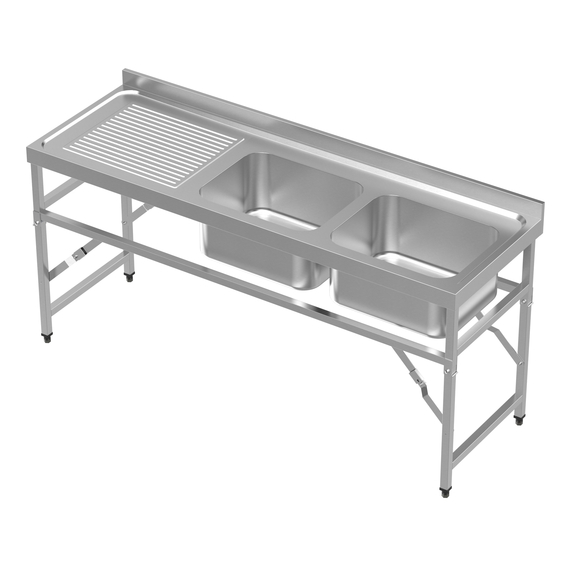 Combisteel 600 Zusammenklappbare Spültisch 1800 2R Combisteel 600 Zusammenklappbare Spültisch 1800 2R