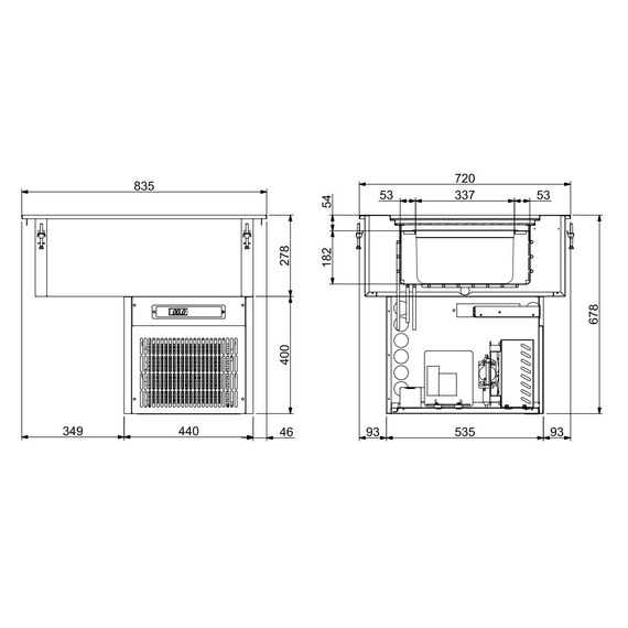 Combisteel Einbau Eisbehälter 1 Combisteel Einbau Eisbehälter