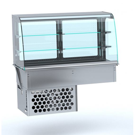 Combisteel Einbaukühlvitrine Rund - Geschlossen 4/1 Gn Combisteel Einbaukühlvitrine Rund - Geschlossen 4/1 Gn
