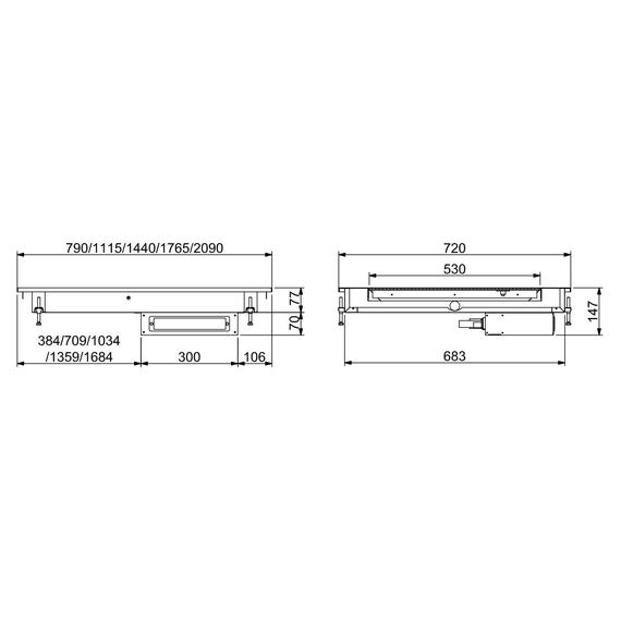 Combisteel Einbau Heizplatte Keramik 3/1 - Schwarz 1 Combisteel Einbau Heizplatte Keramik 3/1 - Schwarz