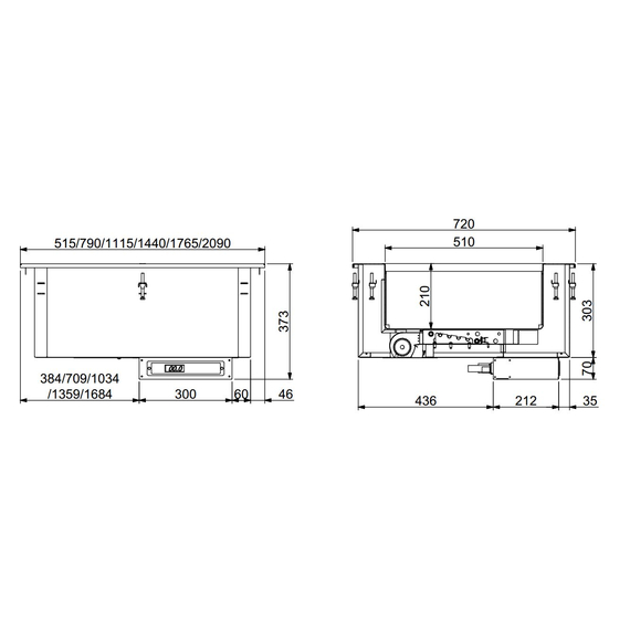 Combisteel Einbau Bain-Marie Heiße Luft 3/1 1 Combisteel Einbau Bain-Marie Heiße Luft 3/1