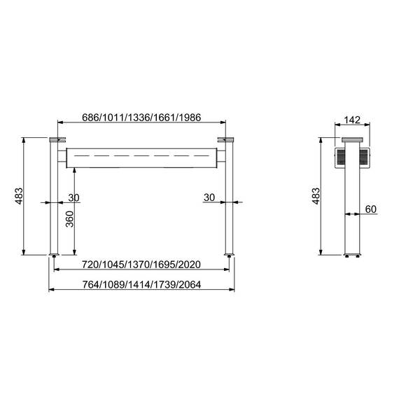 Combisteel Beleuchtungselement Keramik Beheizt 4/1 1 Combisteel Beleuchtungselement Keramik Beheizt 4/1