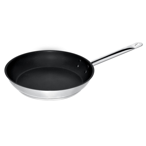 Combisteel Bratpfanne Edelstahl Teflon Beschichtet Ø32 4L 1 Combisteel Bratpfanne Edelstahl Teflon Beschichtet Ø32 4L