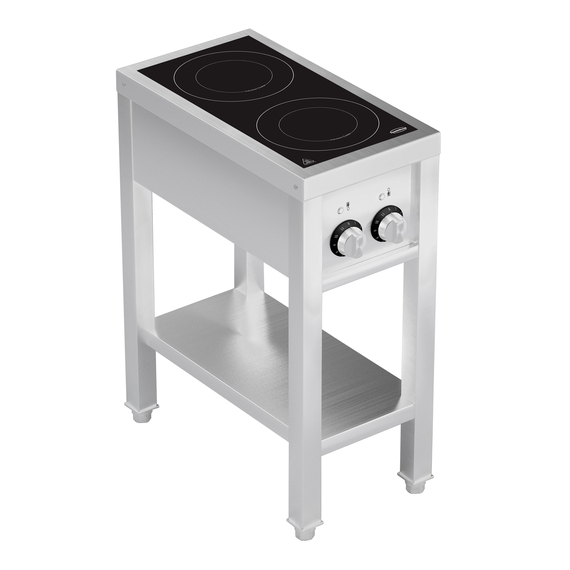 Combisteel Induktionsherd 2 Zones mit Offenem Unterbau Combisteel Induktionsherd 2 Zones mit Offenem Unterbau