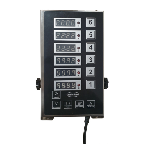 Combisteel Digitaler Küchentimer 6 Kanäle Dkt-6 Combisteel Digitaler Küchentimer 6 Kanäle Dkt-6