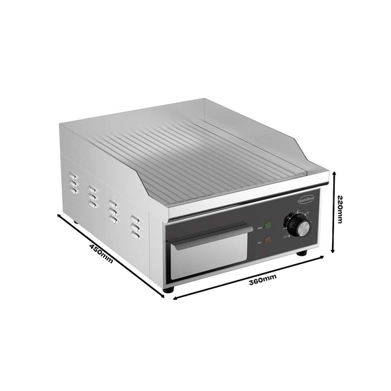 Combisteel Elektro Grillplatte Gerillt 3 Combisteel Elektro Grillplatte Gerillt