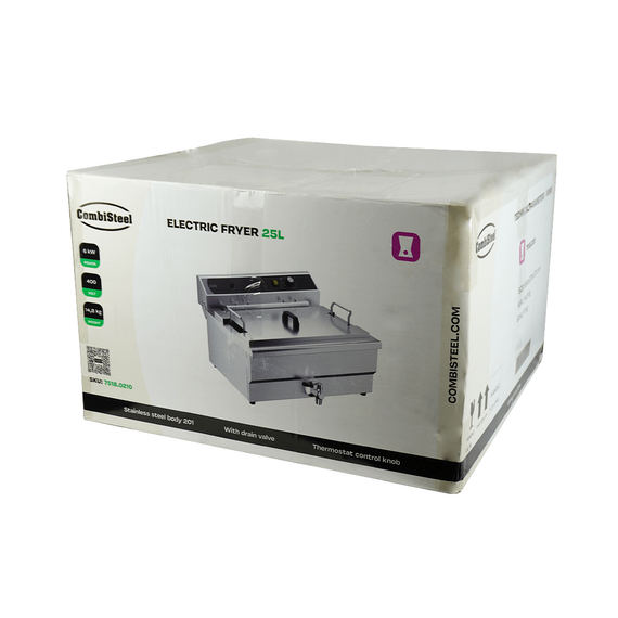 Combisteel Elektro Tischfriteuse 25L - mit Abflussventil 2 Combisteel Elektro Tischfriteuse 25L - mit Abflussventil