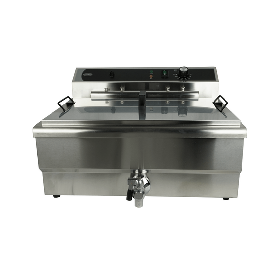 Combisteel Elektro Tischfriteuse 25L - mit Abflussventil 3 Combisteel Elektro Tischfriteuse 25L - mit Abflussventil