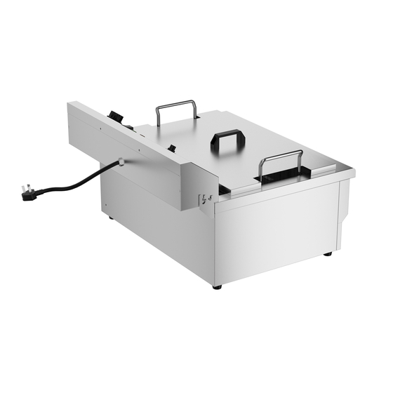 Combisteel Elektro Tischfriteuse 25L - mit Abflussventil 1 Combisteel Elektro Tischfriteuse 25L - mit Abflussventil