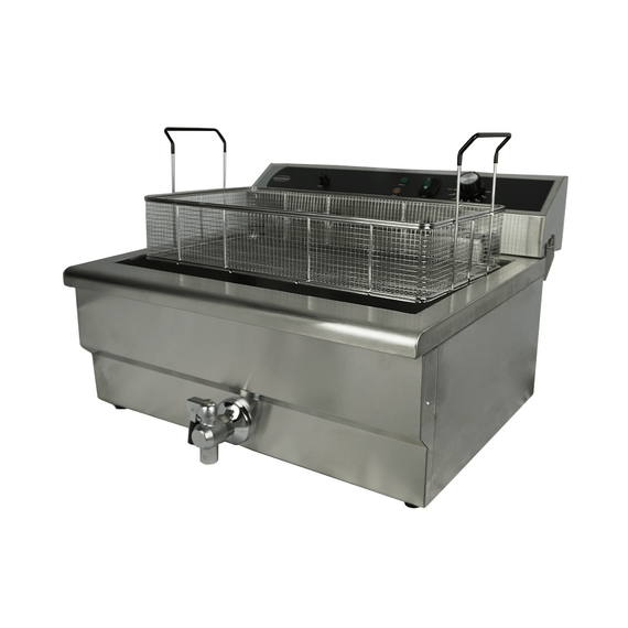 Combisteel Elektro Tischfriteuse 25L - mit Abflussventil 5 Combisteel Elektro Tischfriteuse 25L - mit Abflussventil