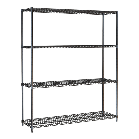 Combisteel Wandbretter 4 Levels 1500 Schwarz Selbstmontage Combisteel Wandbretter 4 Levels 1500 Schwarz Selbstmontage