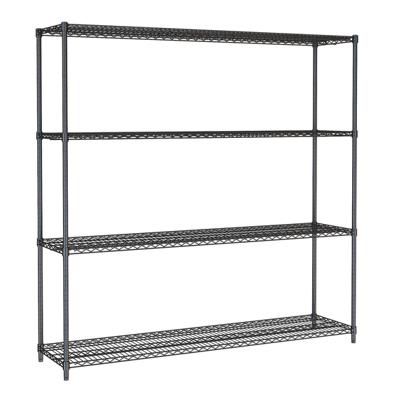 Combisteel Wandbretter 4 Levels 1800 Schwarz Selbstmontage Combisteel Wandbretter 4 Levels 1800 Schwarz Selbstmontage