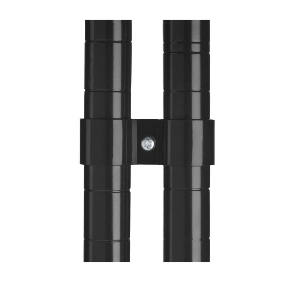Combisteel Satz mit 2 Schwarze Halterungen Zum Verbinden Der Regale für 7530.0025-0030-0035-0040 1 Combisteel Satz mit 2 Schwarze Halterungen Zum Verbinden Der Regale für 7530.0025-0030-0035-0040