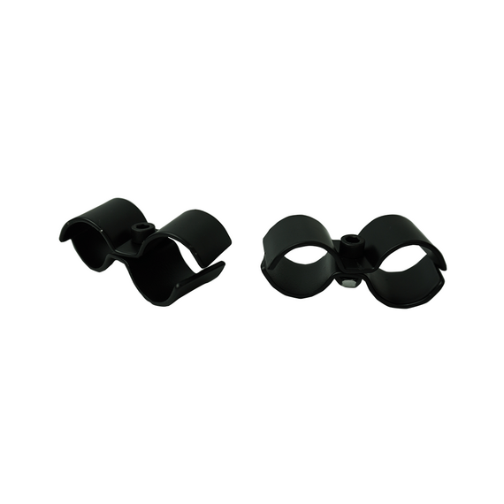 Combisteel Satz mit 2 Schwarze Halterungen Zum Verbinden Der Regale für 7530.0025-0030-0035-0040 Combisteel Satz mit 2 Schwarze Halterungen Zum Verbinden Der Regale für 7530.0025-0030-0035-0040