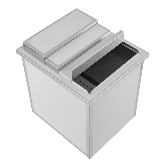 Combisteel Edelstahl Einbau Eisbehälter – Breite 380 Combisteel Edelstahl Einbau Eisbehälter – Breite 380