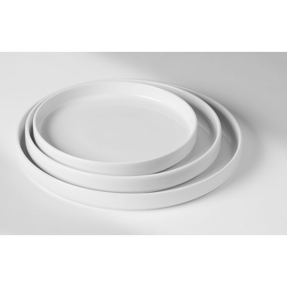Hendi Teller Oslo, mit hohem Rand, Oslo, Weiß, ⌀280x(H)28mm 1 Hendi Teller Oslo, mit hohem Rand, Oslo, Weiß, ⌀280x(H)28mm