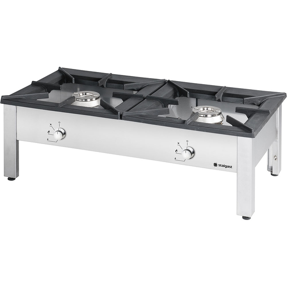 Stalgast Edelstahl Gas-Hockerkocher TOP, Doppelbrenner, G20, 1140x607x380 mm (BxTxH) Stalgast Edelstahl Gas-Hockerkocher TOP, Doppelbrenner, G20, 1140x607x380 mm (BxTxH)