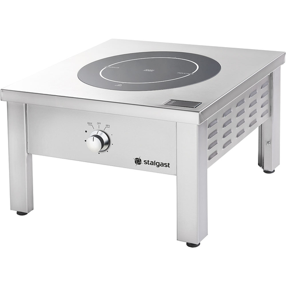 Stalgast Edelstahl Induktions-Hockerkocher, 1 Kochplatte, 8 kW, 600x600x380 mm (BXTxH) Stalgast Edelstahl Induktions-Hockerkocher, 1 Kochplatte, 8 kW, 600x600x380 mm (BXTxH)