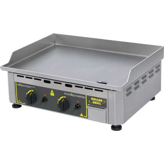 ROLLER GRILL Gas-Griddleplatte, Edelstahl-Grillfläche, zwei Heizzonen, Abmessung 600x450x190 mm (BxTxH), 5,5 kW ROLLER GRILL Gas-Griddleplatte, Edelstahl-Grillfläche, zwei Heizzonen, Abmessung 600x450x190 mm (BxTxH), 5,5 kW