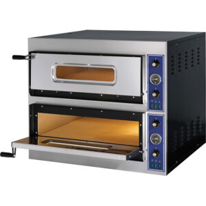 GGF Pizzaofen E-Start Line mit zwei Kammern für 12 Pizzen à 320 mm, 14,4 kW, 900x1080x750 mm (BxTxH)