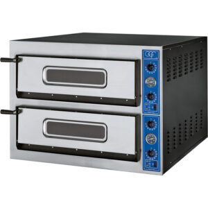 GGF Pizzaofen mit zwei Kammern für 12 Pizzen à 360 mm, 18 kW, 1010 x 1210 x 750mm (BxTxH)
