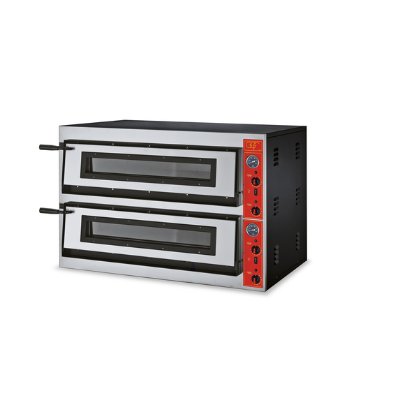 GGF Pizzaofen mit zwei Kammern für 12 Pizzen à 300 mm, 12,8 kW, 1150 x 735 x 750 mm (BxTxH) GGF Pizzaofen mit zwei Kammern für 12 Pizzen à 300 mm, 12,8 kW, 1150 x 735 x 750 mm (BxTxH)