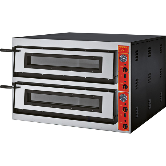 GGF Pizzaofen mit zwei Kammern für 18 Pizzen à 300 mm, 19,2 kW, 1150 x 1020 x 750 mm (BxTxH) GGF Pizzaofen mit zwei Kammern für 18 Pizzen à 300 mm, 19,2 kW, 1150 x 1020 x 750 mm (BxTxH)