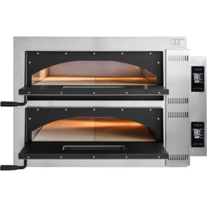 GGF Pizzaofen F-Line Digital, 2 Kammern für 4 Pizzen á Ø 360 mm, 1010x850x750 mm (BxTxH), 12 kW