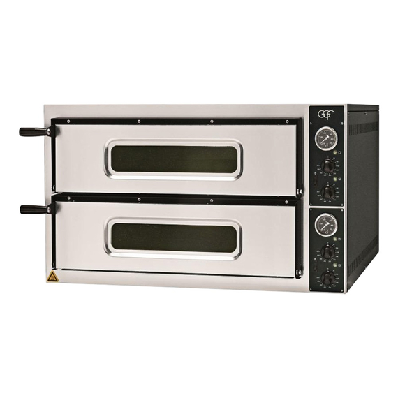 GGF Pizzaofen mit zwei Kammern, 9,6 kW, 950x840x540 mm (BxTxH) GGF Pizzaofen mit zwei Kammern, 9,6 kW, 950x840x540 mm (BxTxH)