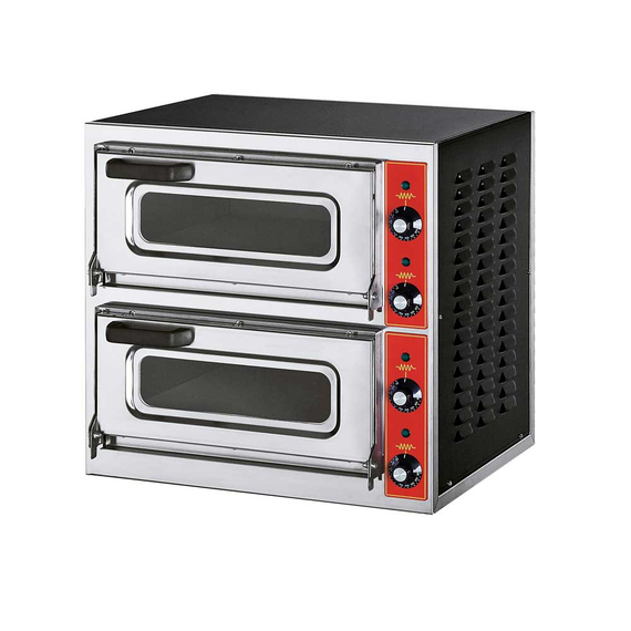 GGF Pizzaofen mit zwei Kammern für Pizzen bis zu Ø 400 mm GGF Pizzaofen mit zwei Kammern für Pizzen bis zu Ø 400 mm