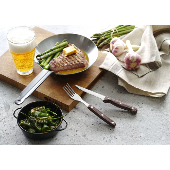 Hendi Steakgabel – 6 Stück, Profi Line, Braun, 6 Stk., (L)200mm 1 Hendi Steakgabel – 6 Stück, Profi Line, Braun, 6 Stk., (L)200mm