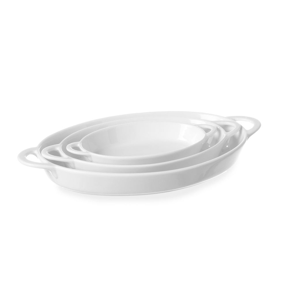 Hendi Ofenform mit Ohrengriffen, oval, 0,19L, 200x107x(H)30mm 1 Hendi Ofenform mit Ohrengriffen, oval, 0,19L, 200x107x(H)30mm