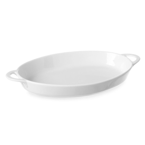 Hendi Ofenform mit Ohrengriffen, oval, 0,8L, 324x185x(H)38mm Hendi Ofenform mit Ohrengriffen, oval, 0,8L, 324x185x(H)38mm
