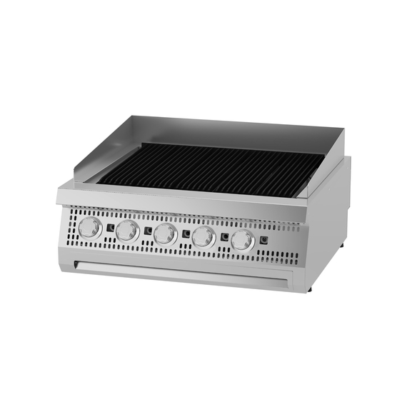 Maxima Gastro Premium Holzkohlengrill - 5 Zonen - Doppeleinheit - 90 cm Tief - Gas Maxima Gastro Premium Holzkohlengrill - 5 Zonen - Doppeleinheit - 90 cm Tief - Gas