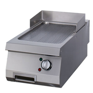 Maxima Gastro Premium Grillplatte - Gerilltes Chrom - Einzeleinheit - 90 cm Tief - Elektrisch