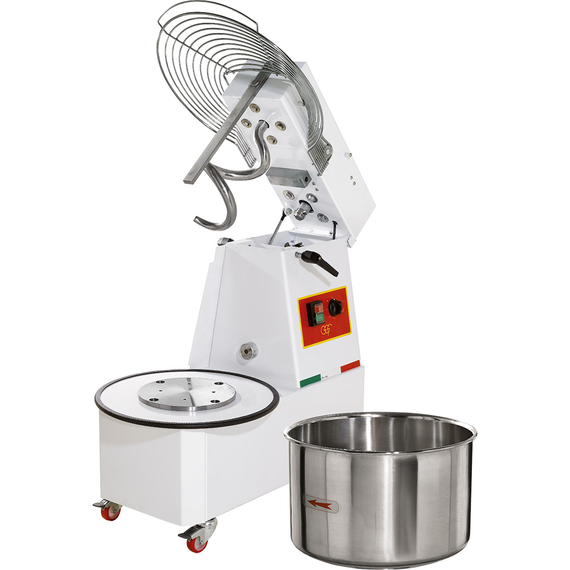 Spiral-Teigknetmaschine, Rührschüssel-Kapazität 25 kg, 0,75 kW 1 Spiral-Teigknetmaschine, Rührschüssel-Kapazität 25 kg, 0,75 kW