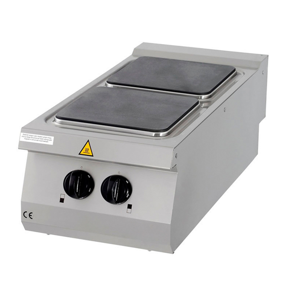 Maxima Gastro Premium Kochfeld - 2 Brenner - Einzeleinheit - 90 cm Tief - Elektrisch Maxima Gastro Premium Kochfeld - 2 Brenner - Einzeleinheit - 90 cm Tief - Elektrisch