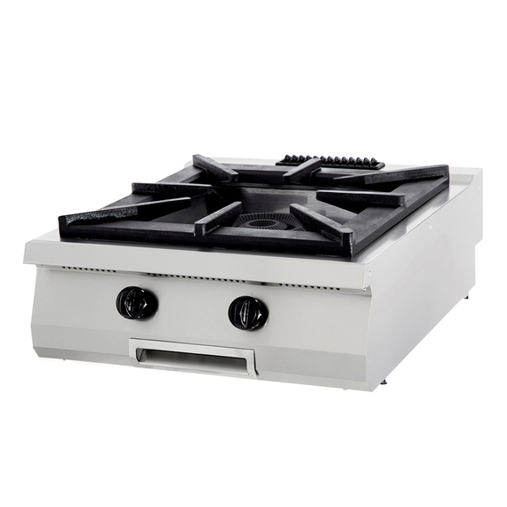 Maxima Gastro Premium Kochfeld - 1 Brenner - Doppeleinheit - 90 cm Tief - Gas Maxima Gastro Premium Kochfeld - 1 Brenner - Doppeleinheit - 90 cm Tief - Gas