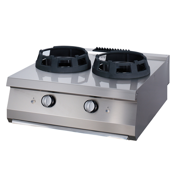 Maxima Gastro Premium Wok Herd - 2 x 28,5 Kochringe - Doppeleinheit - 90 cm Tief - Gas Maxima Gastro Premium Wok Herd - 2 x 28,5 Kochringe - Doppeleinheit - 90 cm Tief - Gas