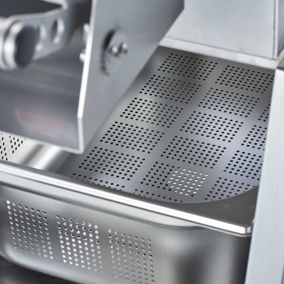 Stalgast 2tlg. Edelstahl Auffangschale für Kartoffelschälmaschine 2 Stalgast 2tlg. Edelstahl Auffangschale für Kartoffelschälmaschine