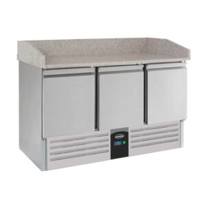 Combisteel Compact Line Pizzatisch 3 Türen – Breite 1400