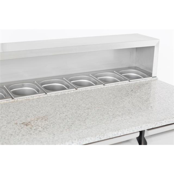 Combisteel Compact Line Pizzatisch 3 Türen – Breite 1368 1 Combisteel Compact Line Pizzatisch 3 Türen – Breite 1368