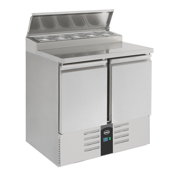 Combisteel Compact Line Saladette 2 Türen 5X1/6Gn Behälter 1 Combisteel Compact Line Saladette 2 Türen 5X1/6Gn Behälter
