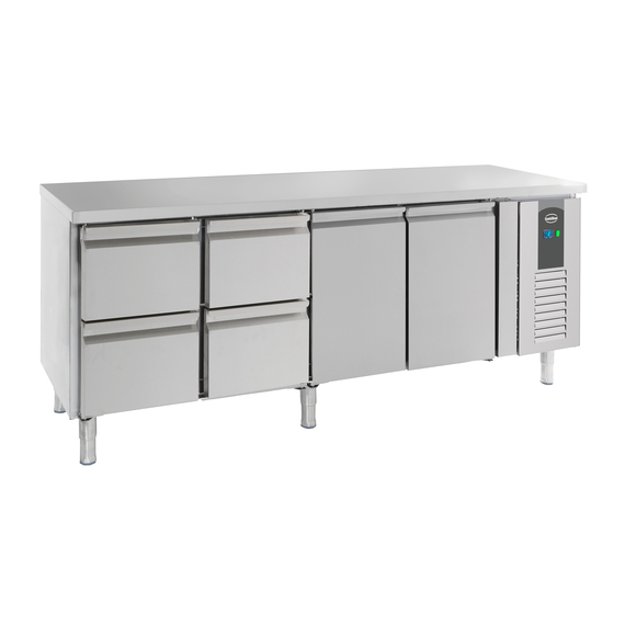 Combisteel Standard Line 700 Kühltisch 2 Türen Und 4 Schubladen Combisteel Standard Line 700 Kühltisch 2 Türen Und 4 Schubladen